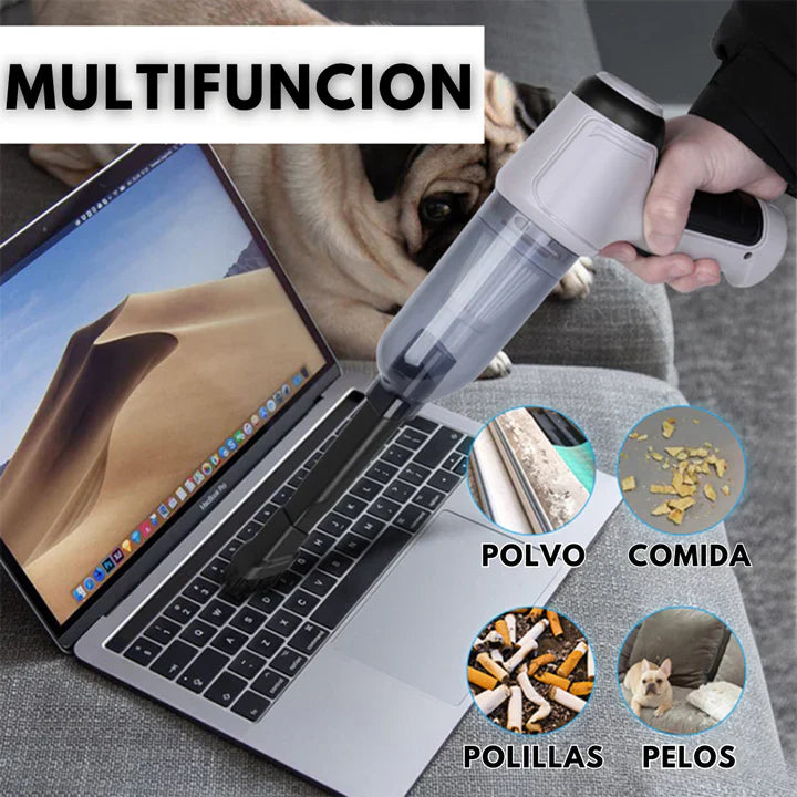 🧼 Aspira migas, polvo y pelos en segundos — ¡desde el auto hasta el sofá!